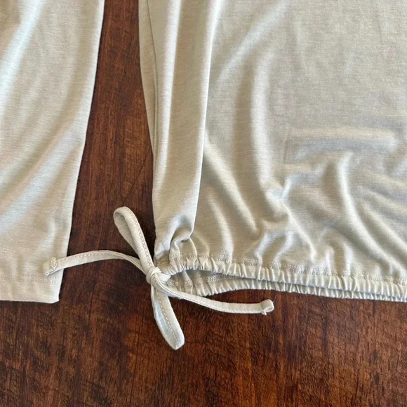 Apana | Nimbus Long Sleeve Top with Side Tie Waist, Light Green - Picture 4 of 8